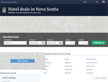 Tablet Screenshot of hotelsinnovascotia.com